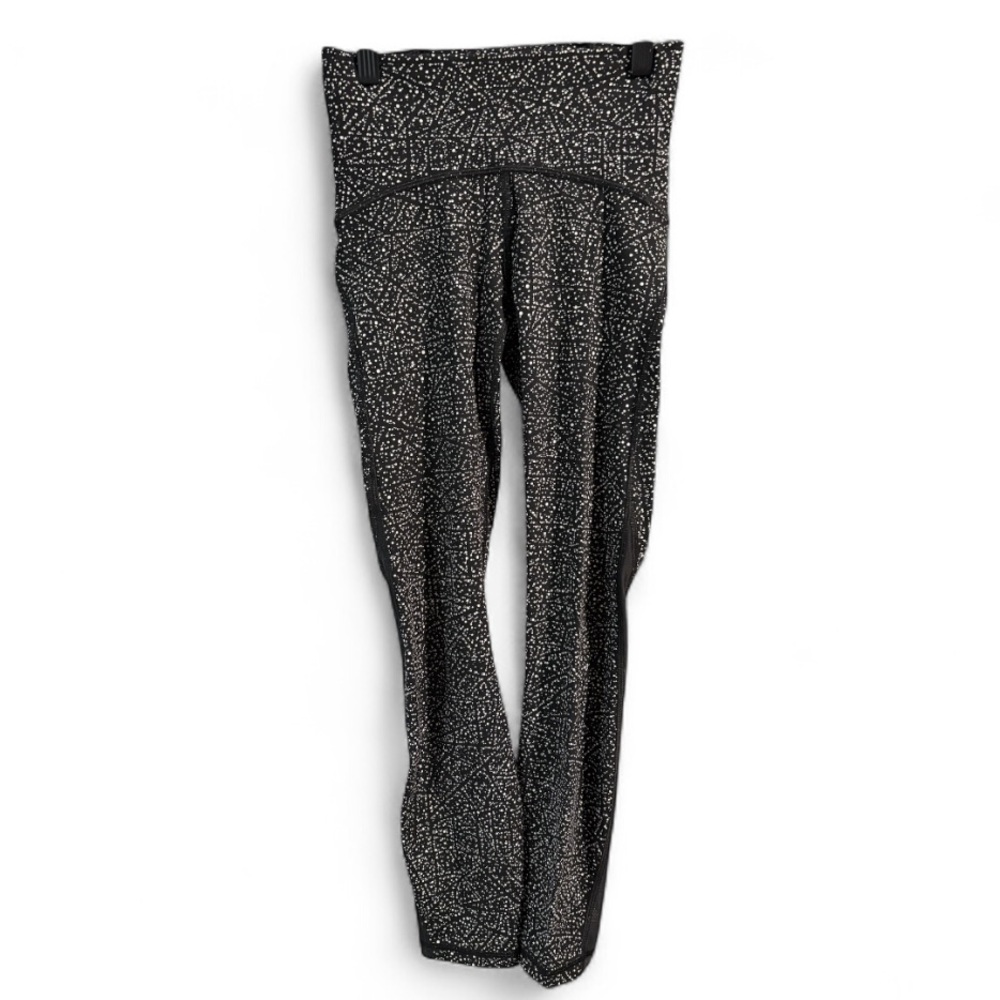 lululemon athletica‎ Black and White Patterned Crop Leggings